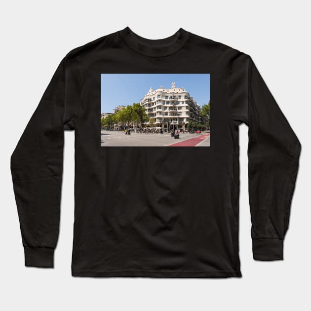 Casa Mila Long Sleeve T-Shirt by ansaharju